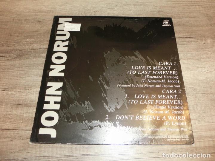 Discos de vinilo: JOHN NORUM - LOVE IS MEANT... - Foto 2