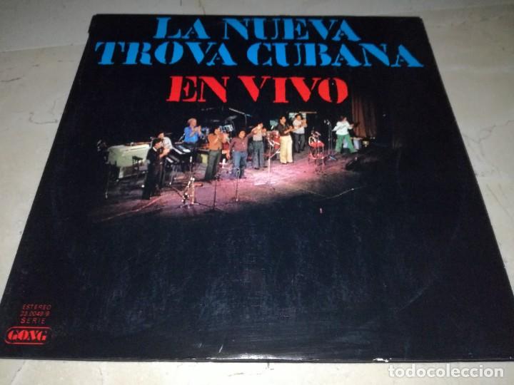 Disques de vinyle: LA NUEVA TROVA CUBANA EN VIVO-DOBLE LP-ORIGINAL A&Ntilde;O 1976