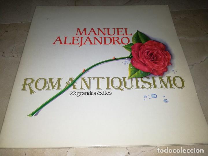 Discos de vinilo: MANUEL ALEJANDRO-ROMANTIQUISIMO-22 GRANDES EXITOS-DOBLE LP - Foto 1