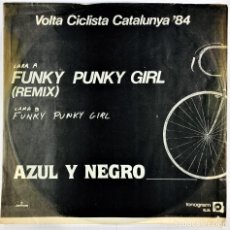 Discos de vinilo: AZUL Y NEGRO – VOLTA CICLISTA CATALUNYA 84 - VINYL, 12”, 45 RPM, PROMO. Lote 330692733