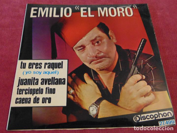 Discos de vinilo: EMILIO EL MORO - TU ERES RAQUEL + 3 - EP 1966 - Foto 1