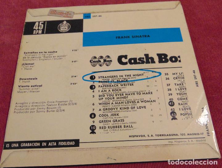 Discos de vinilo: FRANK SINATRA - EXTRA&Ntilde;OS EN LA NOCHE + 3 - EP 1966 - Foto 2