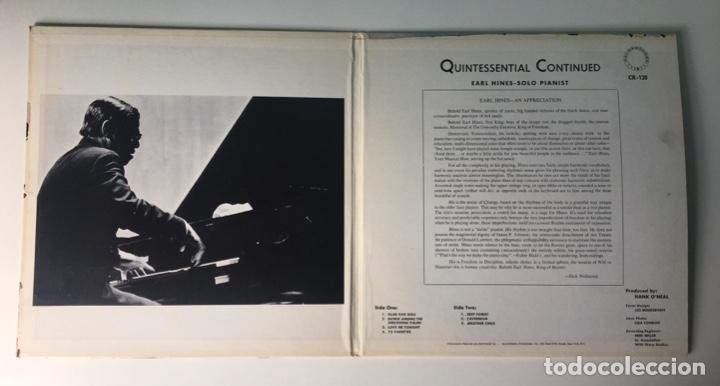 Discos de vinilo: Earl Hines &lrm;&ndash; Quintessential Continued, US 1973 Chiaroscuro - Foto 3