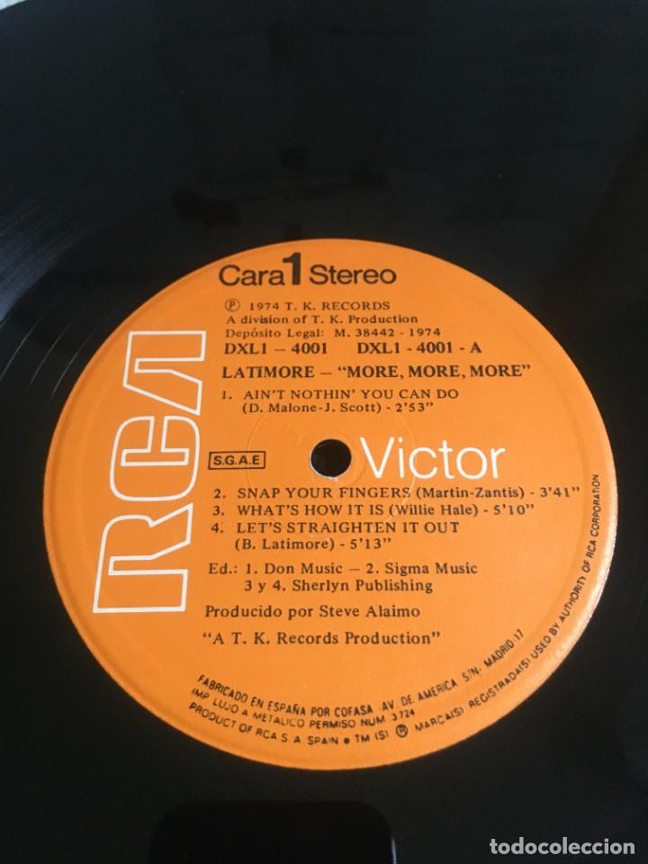 Discos de vinilo: Latimore &lrm;&ndash; Lets Straighten It Out - More, More, More, Latimore - Foto 4