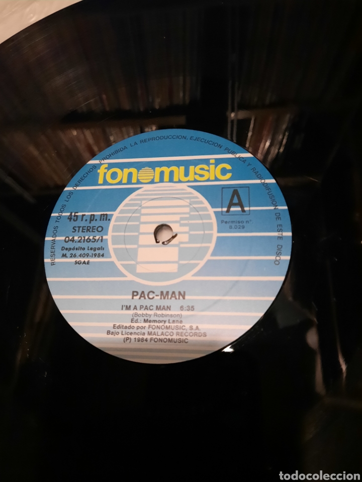 Discos de vinilo: Pac-Man / Power - Im a pacman/ Play it again Sam - Foto 2