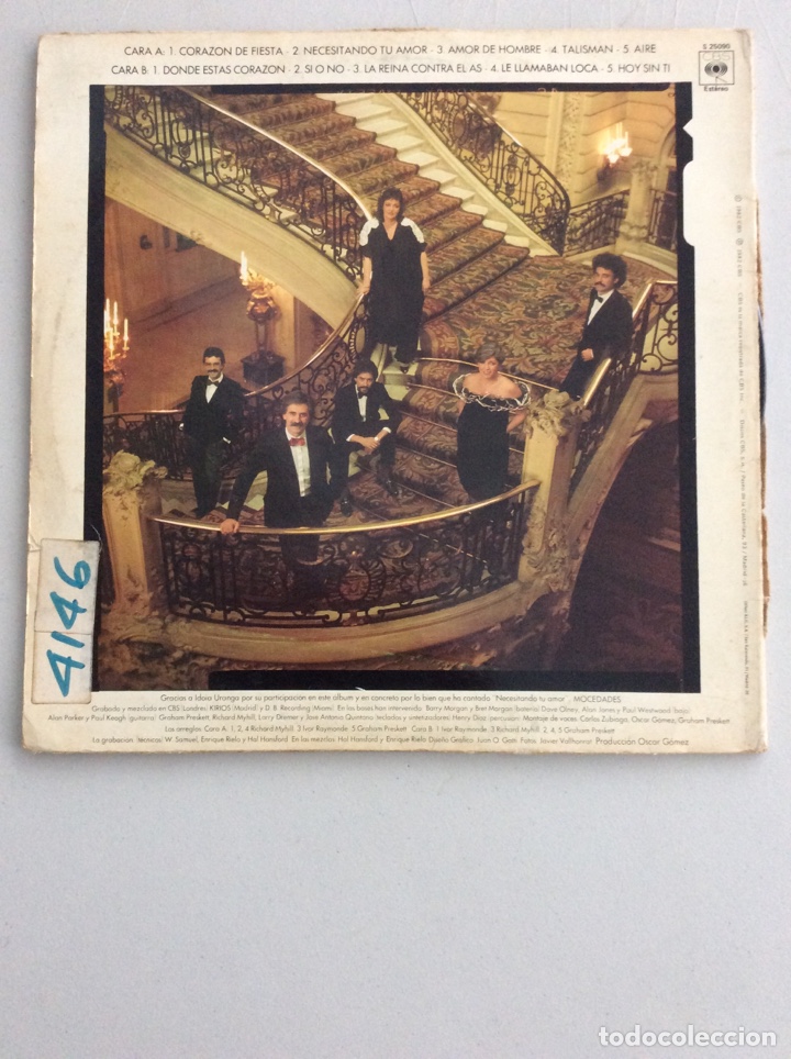 Discos de vinilo: Mocedades. Amor de hombre. - Foto 2