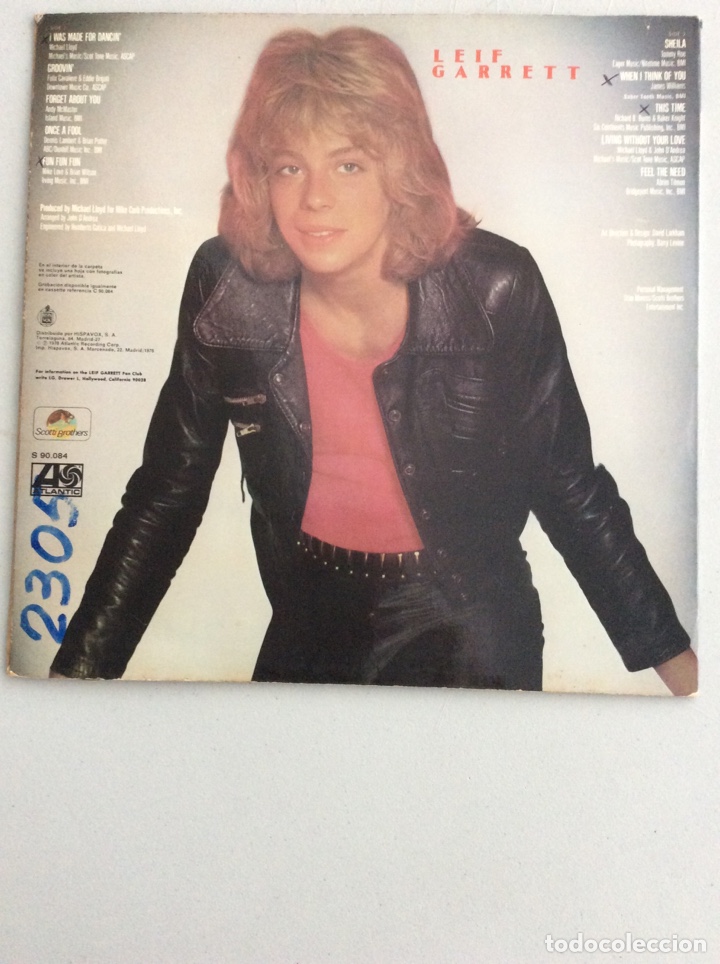 Discos de vinilo: Leif Garrett. Feel the need. - Foto 2