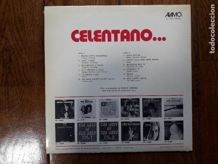 Discos de vinilo: Adriano Celentano - con nostalgia - Foto 2