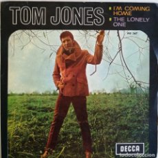 Disques de vinyle: TOM JONES, I'M COMING HOME, THE LONELY ONE, DECCA ‎– ME 367. Lote 330922858