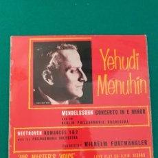 Discos de vinilo: YEHUDI MENUHIN - MENDELSSOHN - BEETHOVEN - BERLIN PHILHARMONIC ORCHESTRA* - PHILHARMONIA ORCHESTRA. Lote 363634915