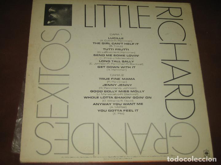 Discos de vinilo: LITTLE RICHARD - ED. ESPA&Ntilde;OLA 1975 - Foto 2