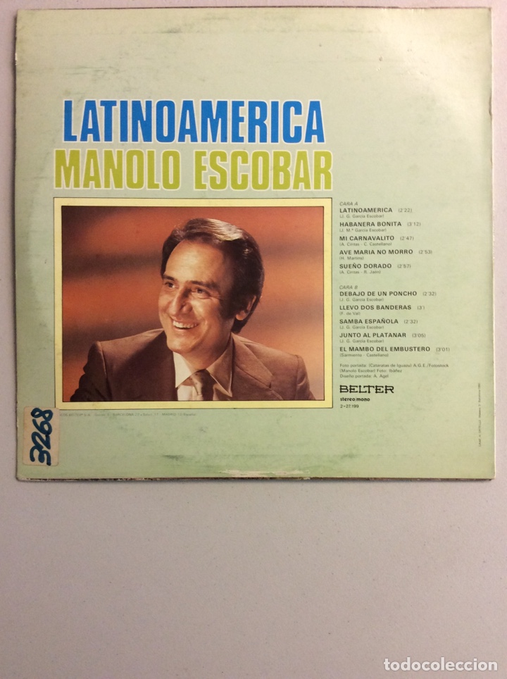 Discos de vinilo: Manolo Escobar. Latinoam&eacute;rica. - Foto 2