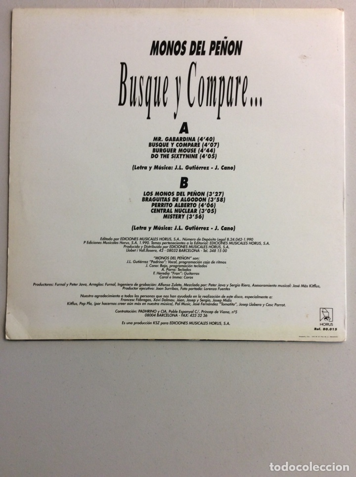 Discos de vinilo: Monos del Pe&ntilde;&oacute;n. Busque y compare ... - Foto 2