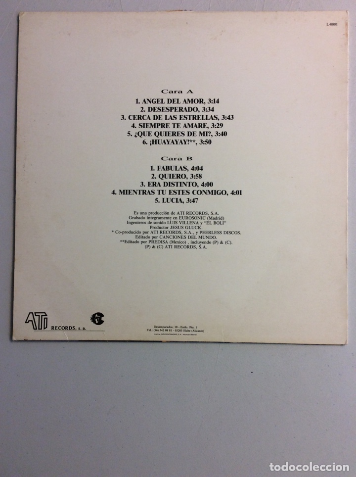 Discos de vinilo: Pedro Pomares. &Aacute;ngel del amor. - Foto 2