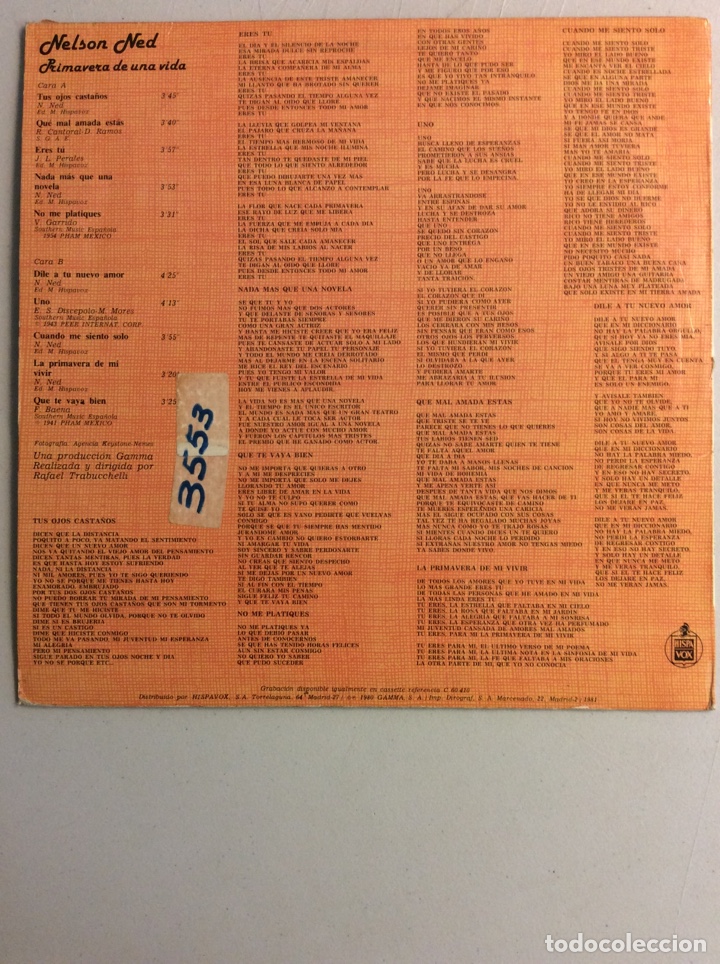 Discos de vinilo: Nelson Ned. Primavera de una vida. - Foto 2