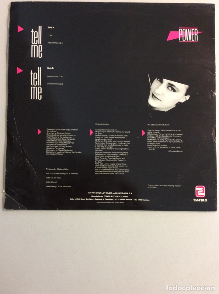 Discos de vinilo: Vanelle. Tell me. - Foto 2