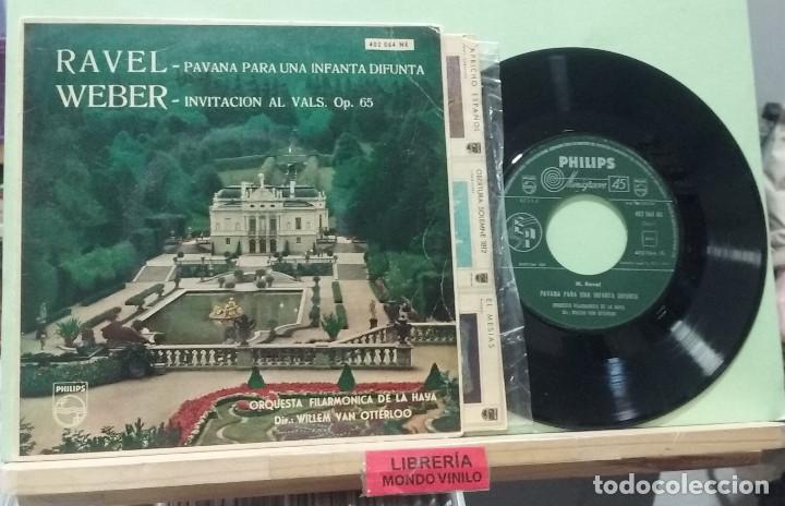 Discos de vinilo: Ravel / Weber. Philips 1961 -- EP - Foto 1