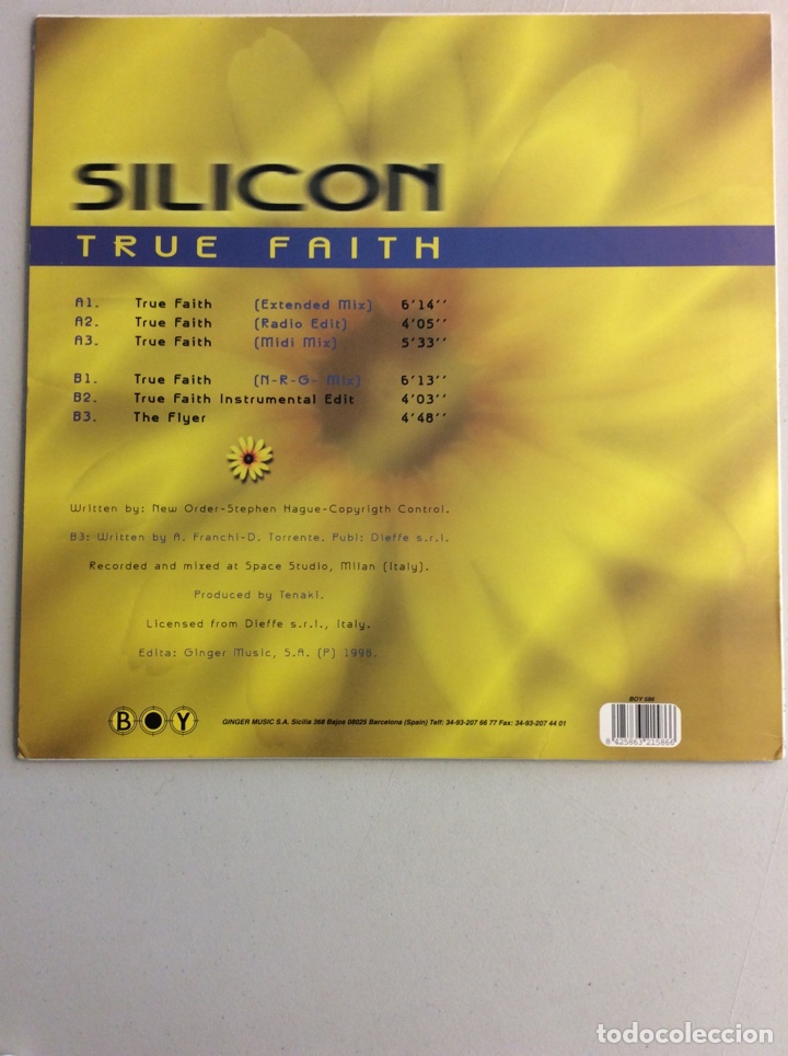 Discos de vinilo: Silicon. True Faith. - Foto 2