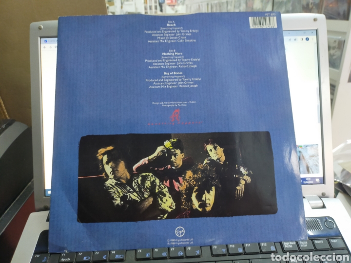 Discos de vinilo: Something happens! Maxi beach 1988 - Foto 2