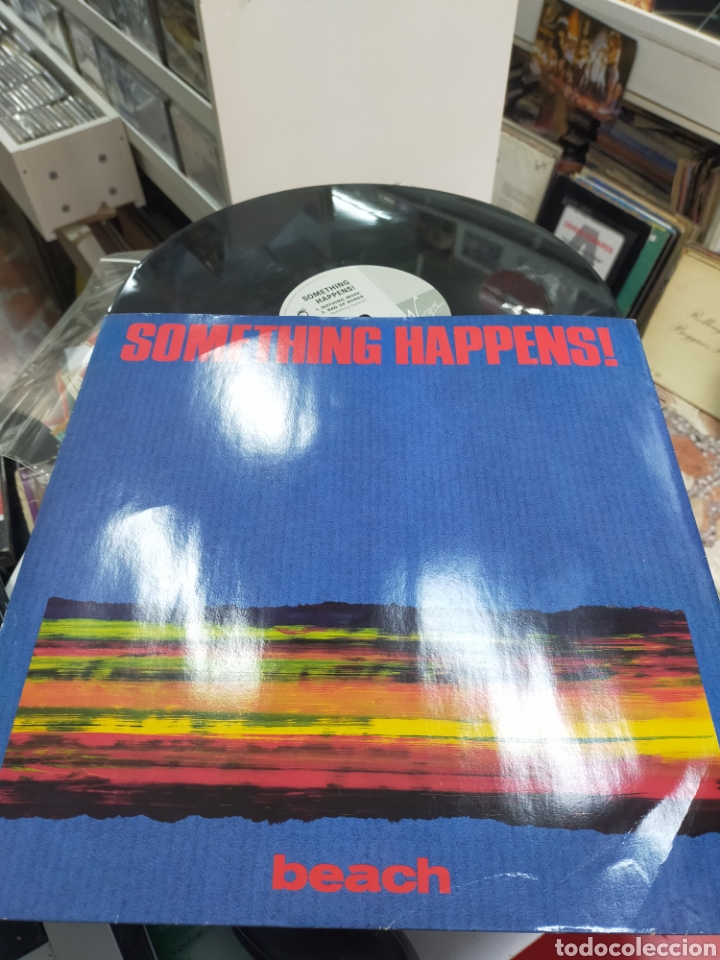 Discos de vinilo: Something happens! Maxi beach 1988 - Foto 1