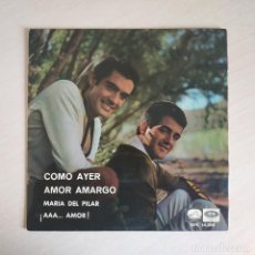 Discos de vinilo: DUO DINAMICO - COMO AYER / AMOR AMARGO / MARIA DEL PILAR / ¡ AAA... AMOR ! - EP DE 1966. Lote 331285663