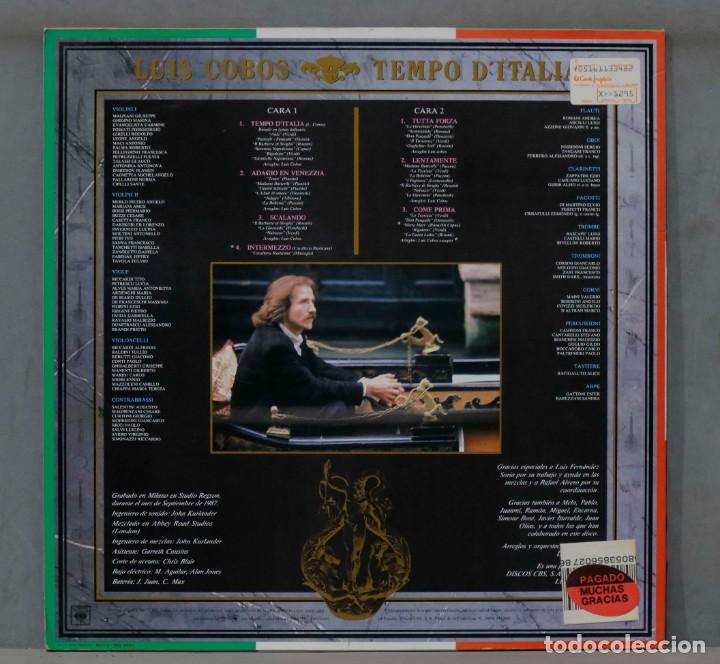 Discos de vinilo: LP. LUIS COBOS. TEMPO D&acute;ITALIA - Foto 2