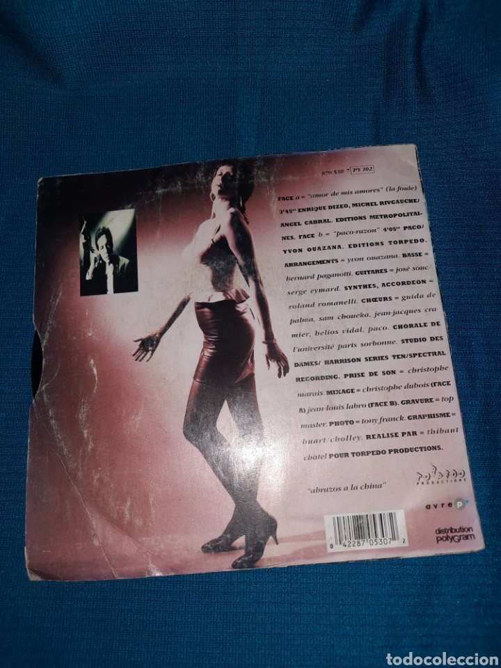 Discos de vinilo: SINGLE VINILO. PACO Amor De Mis Amores - Foto 2