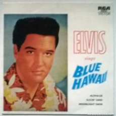 Discos de vinil: ELVIS PRESLEY: BLUE HAWAII/ ALOHA-OE/ SLICIN' SAND/ MOONLIGHT SWIM. RCA AUSTRALIA 1967 REISSUE EP. Lote 331340653