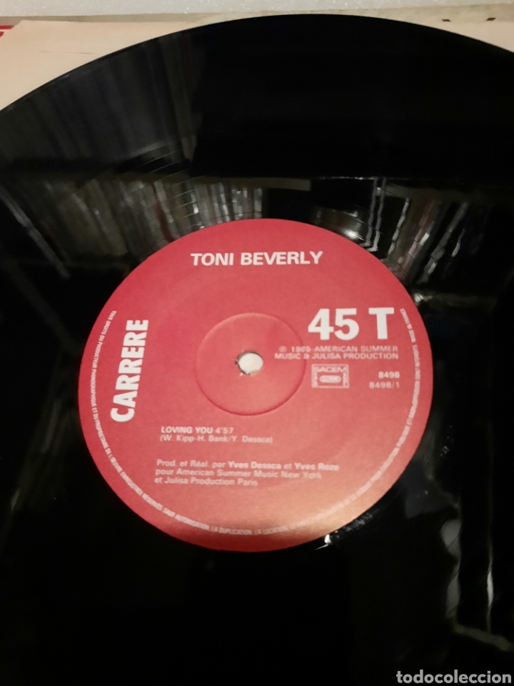Discos de vinilo: Tony Beverly - Loving you - Foto 3