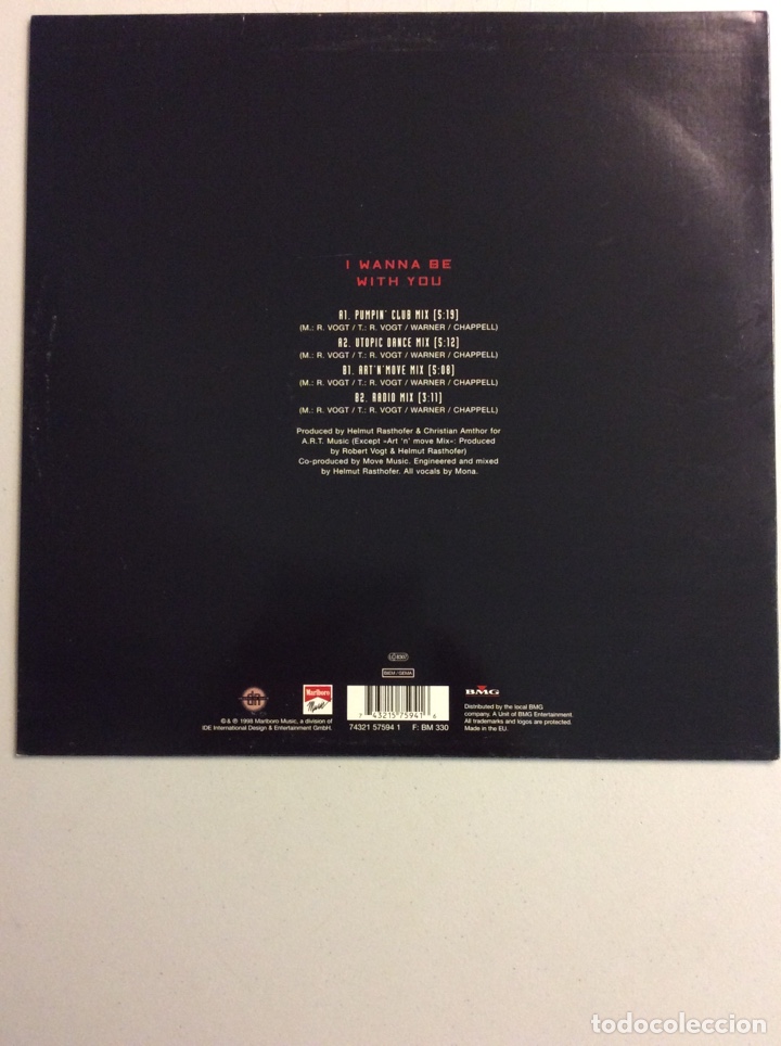 Discos de vinilo: I wanna be with you. Utopia. - Foto 2