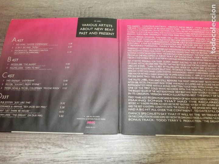 Discos de vinilo: ABOUT NEW BEAT - PAST & PRESENT (RECOPILATORIO) (2LPS) - Foto 2