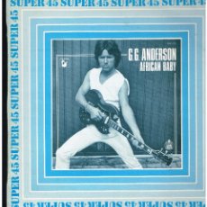 Discos de vinilo: G.G. ANDERSON - AFRICAN BABY - MAXI SINGLE 1981 - SOLO PORTADA, SIN VINILO. Lote 331382413