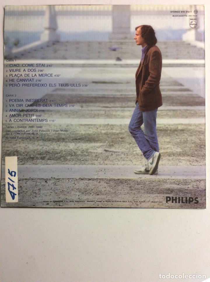 Discos de vinilo: Joan Isaac. Inesperat. - Foto 2