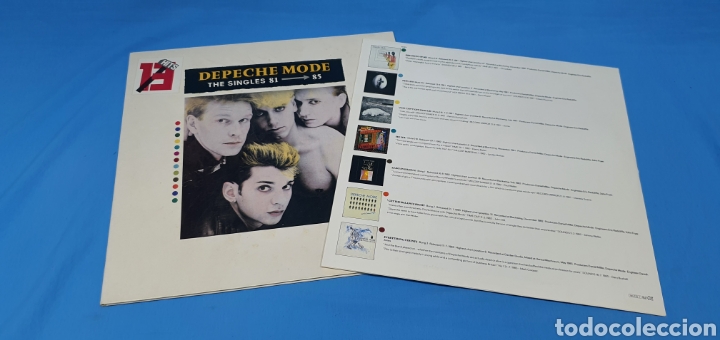 Discos de vinilo: VINILO DEPECHE MODE THE SINGLES 81 85. 1985 - Foto 6