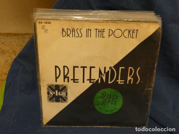Dischi in vinile: PACC167 DISCO 7 PULGADAS SINGLE ESPA&Ntilde;OL THE PRETENDERS BRASS IN THE POCKET LEVE USO DISCO