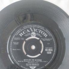 Discos de vinilo: ELVIS PRESLEY, RETURN TO SENDER 1962, SINGLE RCA 1320,. Lote 331566583