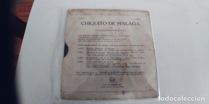 Discos de vinilo: CHIQUITO DE MALAGA-EP ALEGRIAS +3 - Foto 2