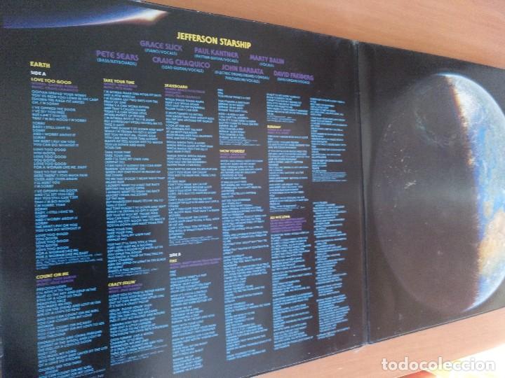 Discos de vinilo: JEFFERSON STARSHIP EARTH LP ABIERTO. ALEM. - Foto 2
