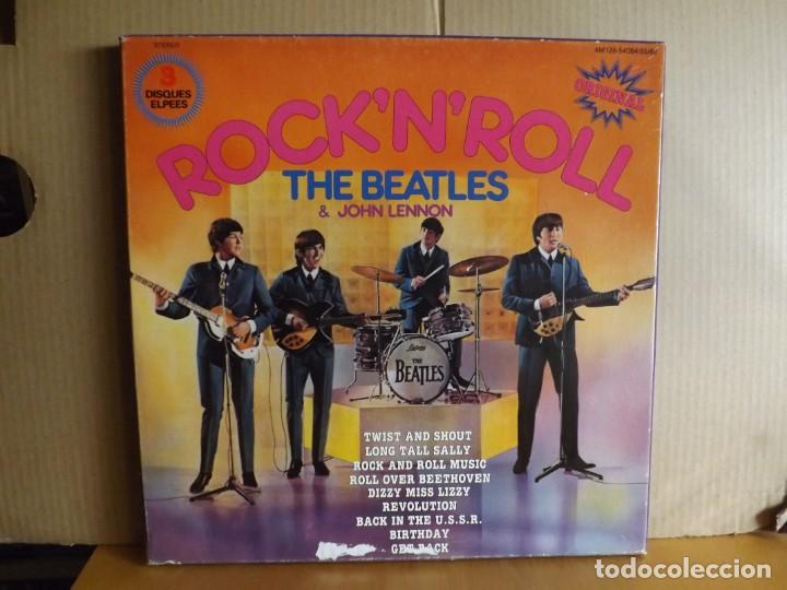 Discos de vinilo: THE BEATLES &not; JOHN LENNON ---- ROCK&acute;N&acute;ROLL - Foto 1