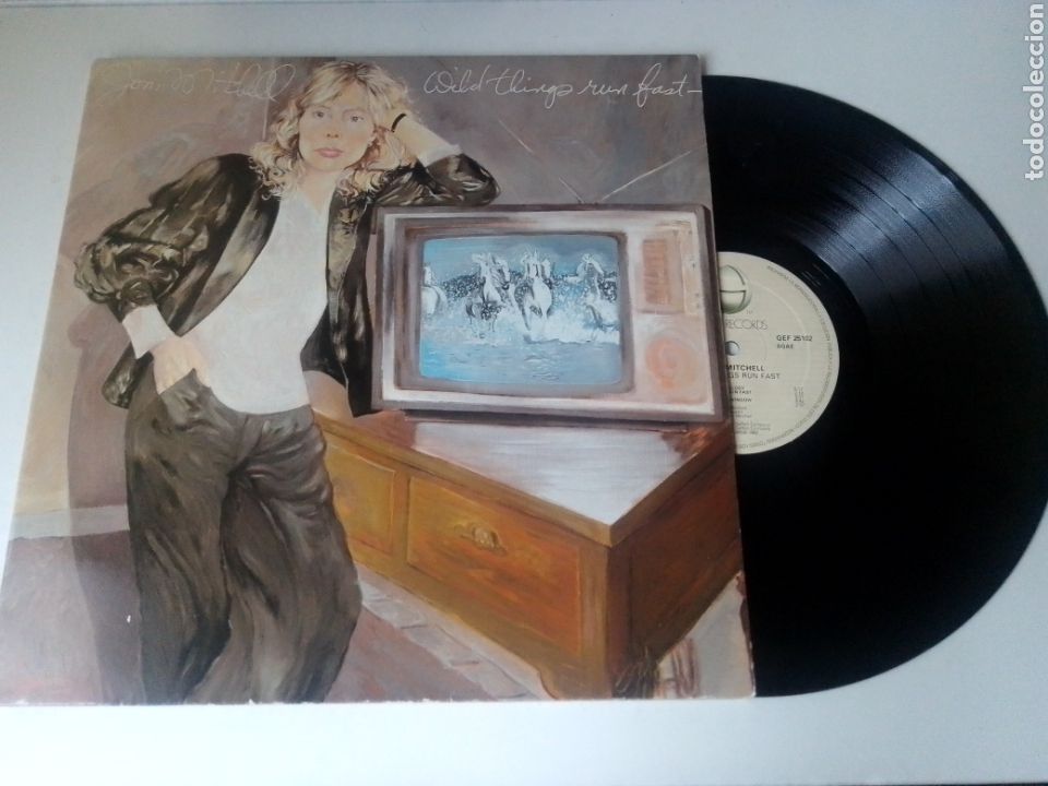 Discos de vinilo: JONI MITCHELL LP WILD THINGS RUN FAST 1982 GATEFOLD VG+ - Foto 1