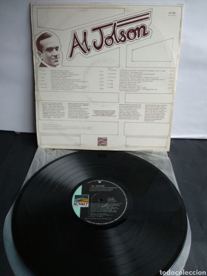 Discos de vinilo: *AL JOLSON. THE DANCING YEARS. AUSTRALIA. SUNSET. 1973. LA.3 - Foto 2