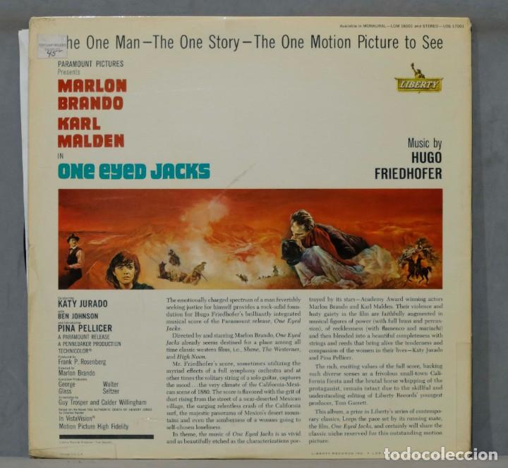 Discos de vinilo: LP. Hugo Friedhofer. One Eyed Jacks - Foto 2
