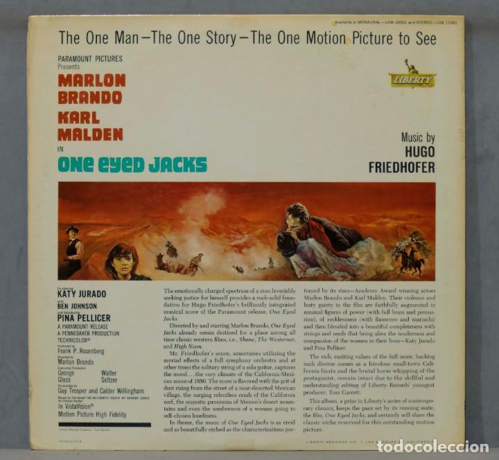 Discos de vinilo: LP. Hugo Friedhofer. One Eyed Jacks - Foto 2