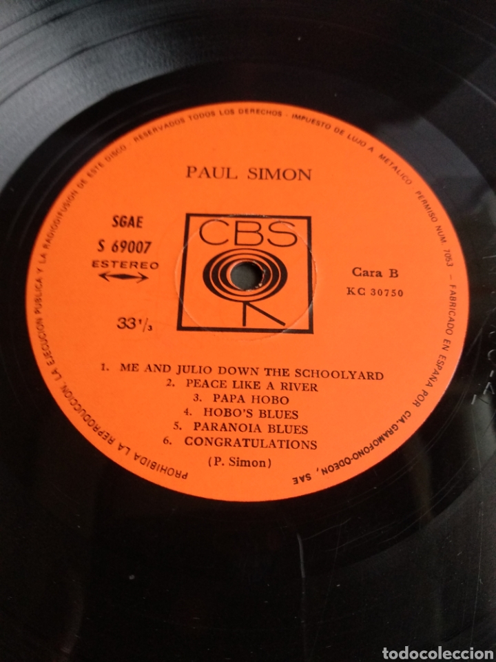 Discos de vinilo: *PAUL SIMON. SPAIN. CBS. 1971. LA.4 - Foto 4