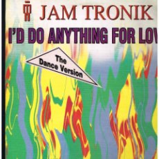 Discos de vinilo: JAM TRONIK - I'DDO ANYTHING FOR LOVE - MAXI SINGLE - SOLO PORTADA, SIN VINILO. Lote 331680038