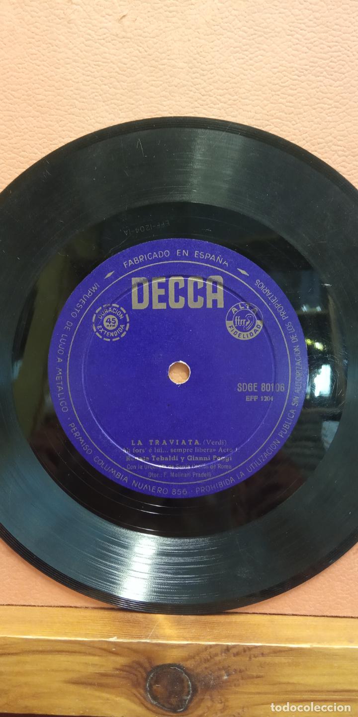 Discos de vinilo: SINGLE. LA TRAVIATA. DECCA. SIN ESTUCHE - Foto 1
