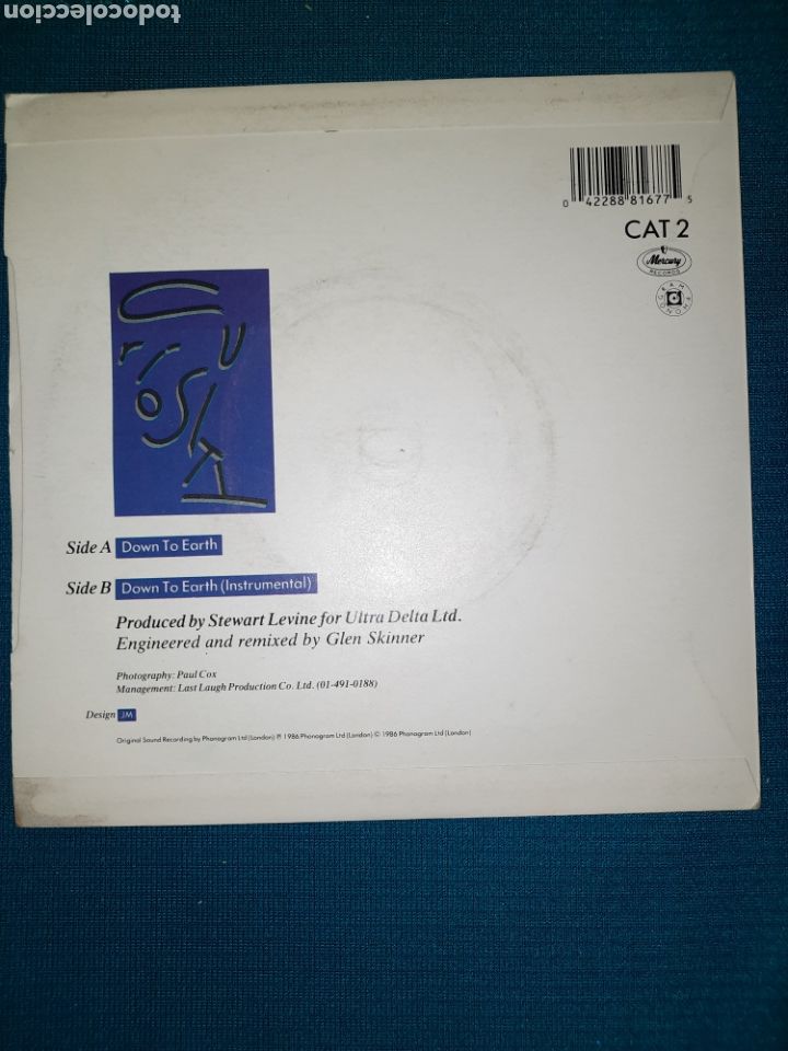 Discos de vinilo: SINGLE VINILO, Curiosity Killed the cat. down to earth - Foto 2