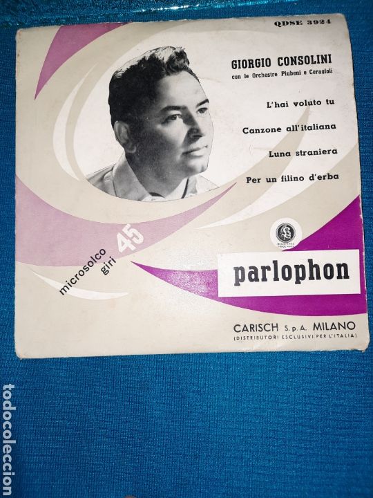Discos de vinilo: SINGLE VINILO GIORGIO CONSOLINI, PARLOPHON - Foto 1