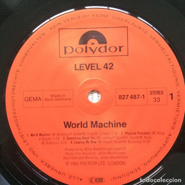 Discos de vinilo: Level 42 &lrm;&ndash; World Machine , Germany 1985 Polydor - Foto 4
