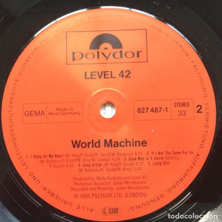 Discos de vinilo: Level 42 &lrm;&ndash; World Machine , Germany 1985 Polydor - Foto 5